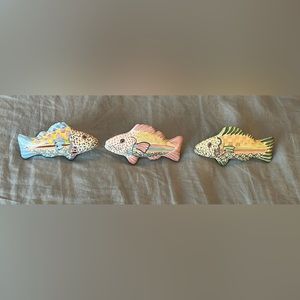 Vintage Mackenzie-Childs Fish Pulls Set of 3